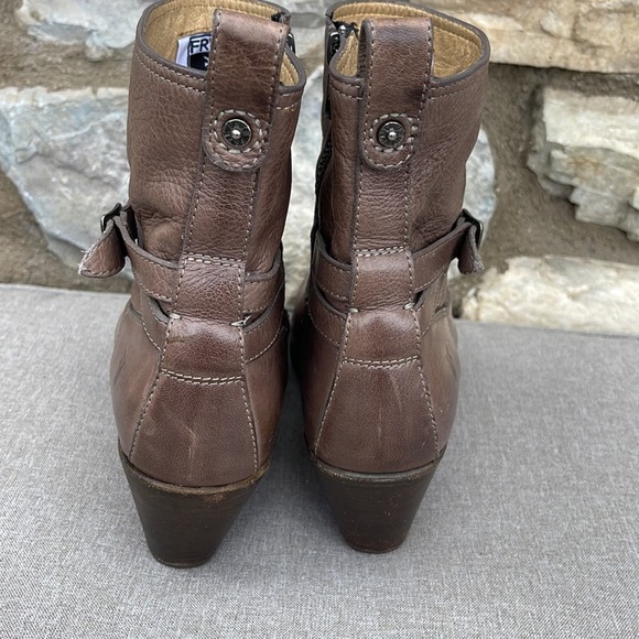 Frye brown western cowgirl ankle boots size 7.5 style B3476291 - Picture 4 of 14
